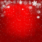 Red Bokeh Snowflakes Background Christmas Backdrops IBD-19251