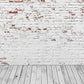 Retro White Brick Wall Photo Studio Backdrop S-2968