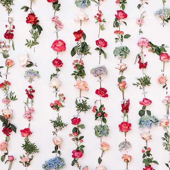 Flowers Wall Decoration Backdrop for Events S-3176