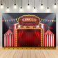 Circus Red Tent Carnival Photography Backdrop SH-1011