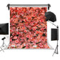 Orange Red Floral Photography Backdrop