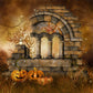 Halloween Pumpkins Meadow Photography Backdrop SH-1032