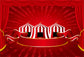Red Tent Circus Carnival Party Backdrop