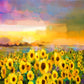 Sunflower Summer  Painting Photo Studio  Backdrop