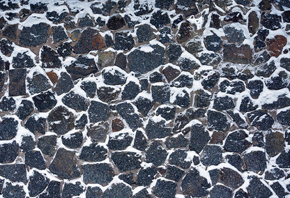 Winter Snow Stone Floor Photo Studio Backdrop