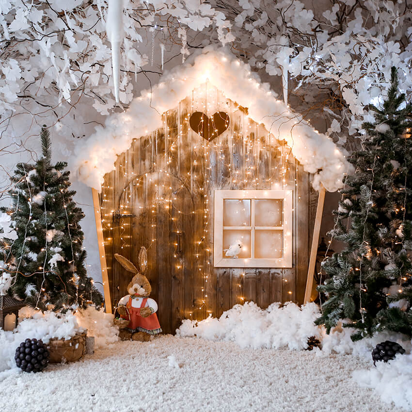 Christmas Room Interior Backdrop for Photography