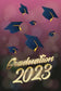 2023 Graduation Party  Trencher Cap Photography Backdrop SH379
