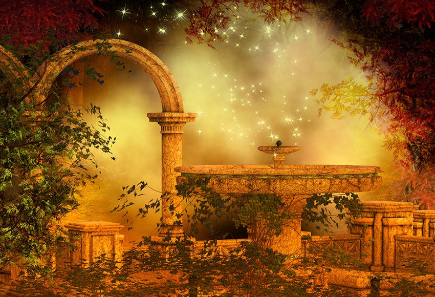 Fantasy Magical Forest Scene Photography Backdrop 