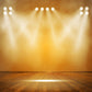 Yellow Light Wood Floor Stage Backdrop for Photography