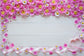 Pink Flowers White Wood Wall   Valentine  Backdrop
