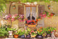 Beautiful  Flowers Window Photograpphy Backdrop