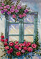Flowers Window Backdrop for Photography SH-809