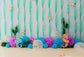 Mermaid Baby Shower Birthday Photo Backdrop