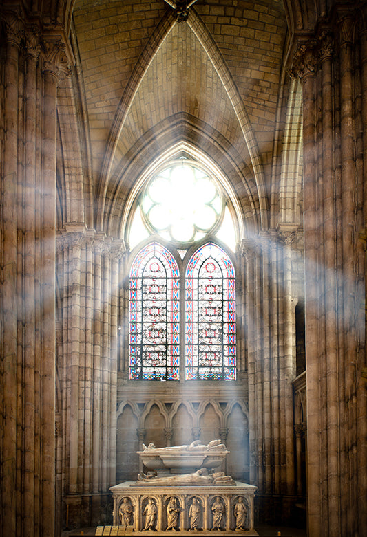 Church Sunshine Through Glass Window Backdrop SH-985