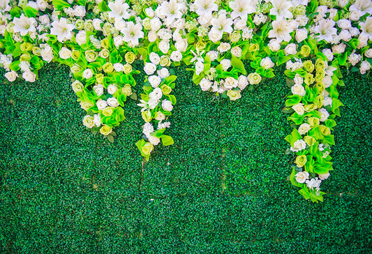 Grass Wall Flower Wedding Decor Backdrop SH-991