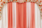 Flower Garland Orange White Wedding Backdrop SH-993