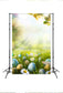 Happy Easter Day Spring Green Grass Easter Eggs Backdrop for Photography SH030