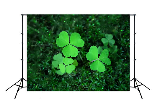 St. Patrick's Day Green Good Luck Backdrop for Party Decorations SH195