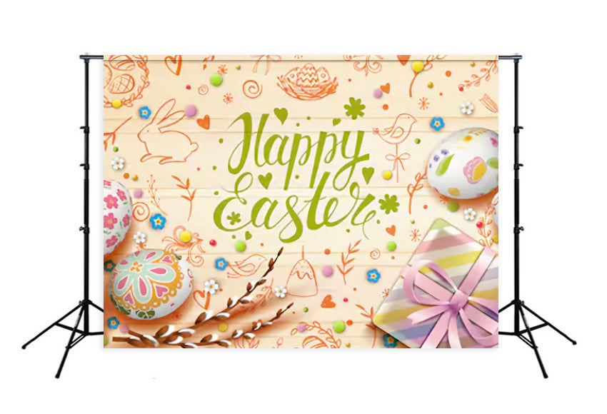 Colorful Easter Eggs Decorative Items  Backdrop for Photography SH211