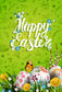Happy Easter Green Backdrop for Photography SH-213