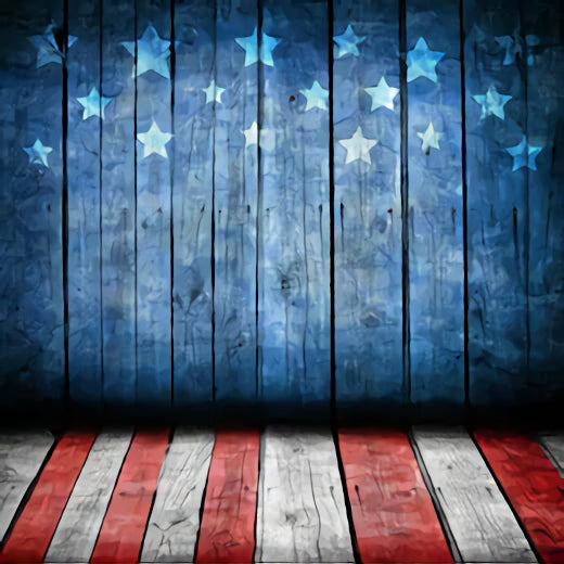 Independence Day Vintage Wood Texture Photo Studio Backdrop SH-284