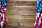 USA Flag Brown Wood Backdrop for Photography SH301