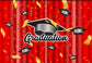 Graduation Party Trencher Cap Photography Red Backdrop SH-368
