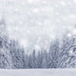 Winter Backrop Snow Xmas Tree Photo Booth Background ST-482