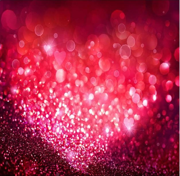Happy Valentine's Day Photography Backdrops Red Bokeh Background 