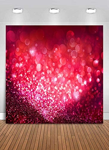 Happy Valentine's Day Photography Backdrops Red Bokeh Background VAT-44