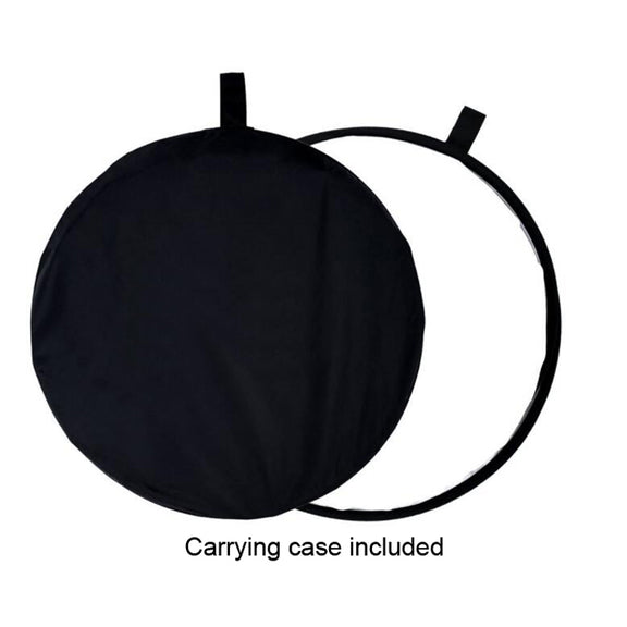 Collapsible Doublesided Black and White Photo Backdrop 5x6.5ft(1.5x2m