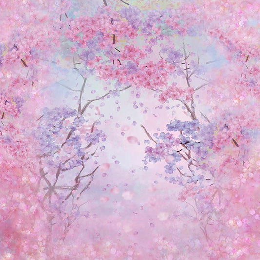 Pale Pink Floral Background Cherry Blossom Backdrop for Photography ZH-238