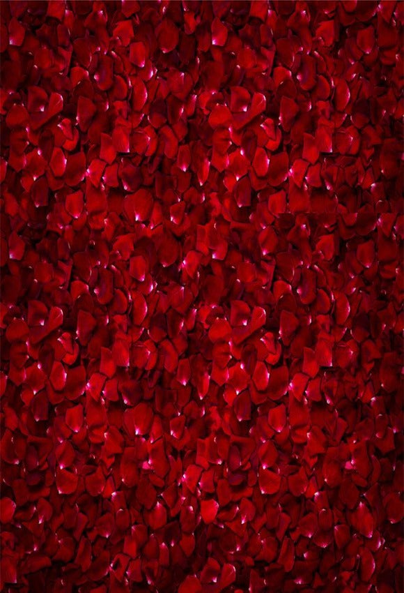 Red rose petals backdrop for Studio Photo Shoot