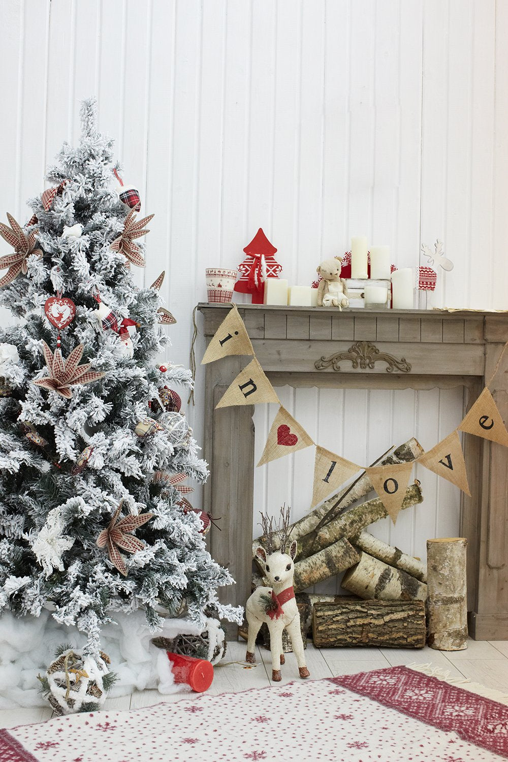 Christmas Indoor Decorations Photography Backdrops DBD-P19187