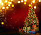 Christmas Tree Gift Bokeh Christmas Photography Backdrops DBD-H19168