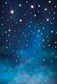 Night Sky Sparkle Stars White Clouds Backdrop for Photography