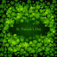 Clover Saint Patrick's Day Green Backdrop for Party Photography LV-1323