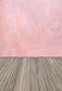 Pink Concrete Wall Texture Wood Floor Photography Backdrop LV-1492