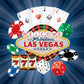 Las Vegas Poker Dice Casino Backdrop for Photo Studio LV-408