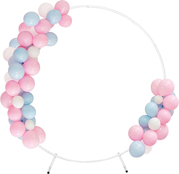 Stand Up Rounded Backdrop Sign Round Backdrop Stand Metal Circle Arch Stand for Birthday Party Wedding ...