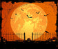 Halloween Fired Moon Night Backdrop for Photo Studio DBD-H19023
